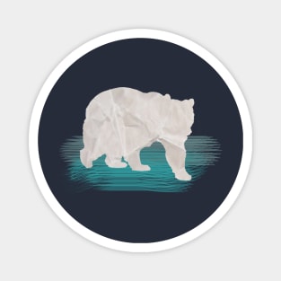 PAPER POLAR BEAR Magnet